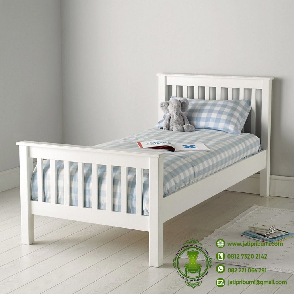 tempat tidur anak murah warna putih